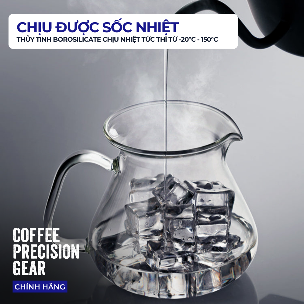 Bình Thủy Tinh Đựng Cà Phê 600ml zeroHero Original Coffee Server