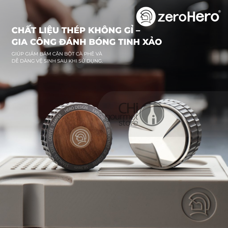 Combo Dụng Cụ Nén & San Phẳng Cà Phê Thor Distributor & Thor Normal Tamper 58mm zeroHero