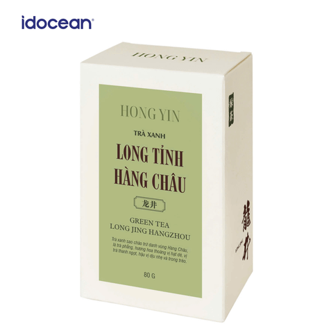 Trà Xanh Long Tỉnh Hàng Châu Hong Yin 80gr - Hương hoa thoảng vị hạt dẻ, vị trà thanh ngọt, hậu vị dịu nhẹ và trong trẻo.​