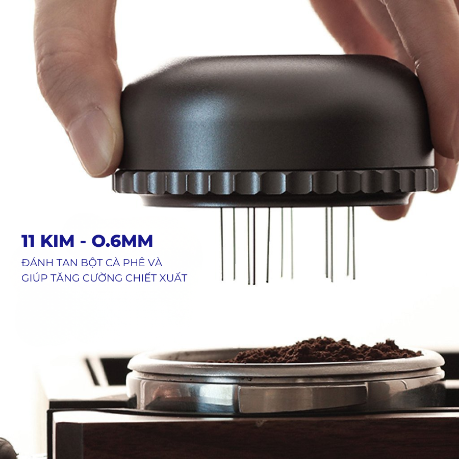 Combo Dụng Cụ Pha Chế WDT, Tamper Và Cân Điện Tử Mini Scale Black zeroHero