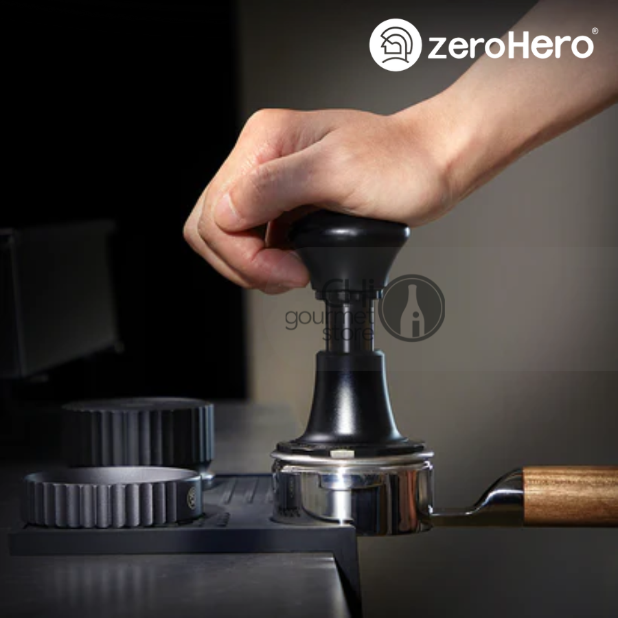 Combo Dụng Cụ Pha Chế OCD, Tamper Ripple Base Grey & Cân Điện Tử Coffee Scale Walnut zeroHero
