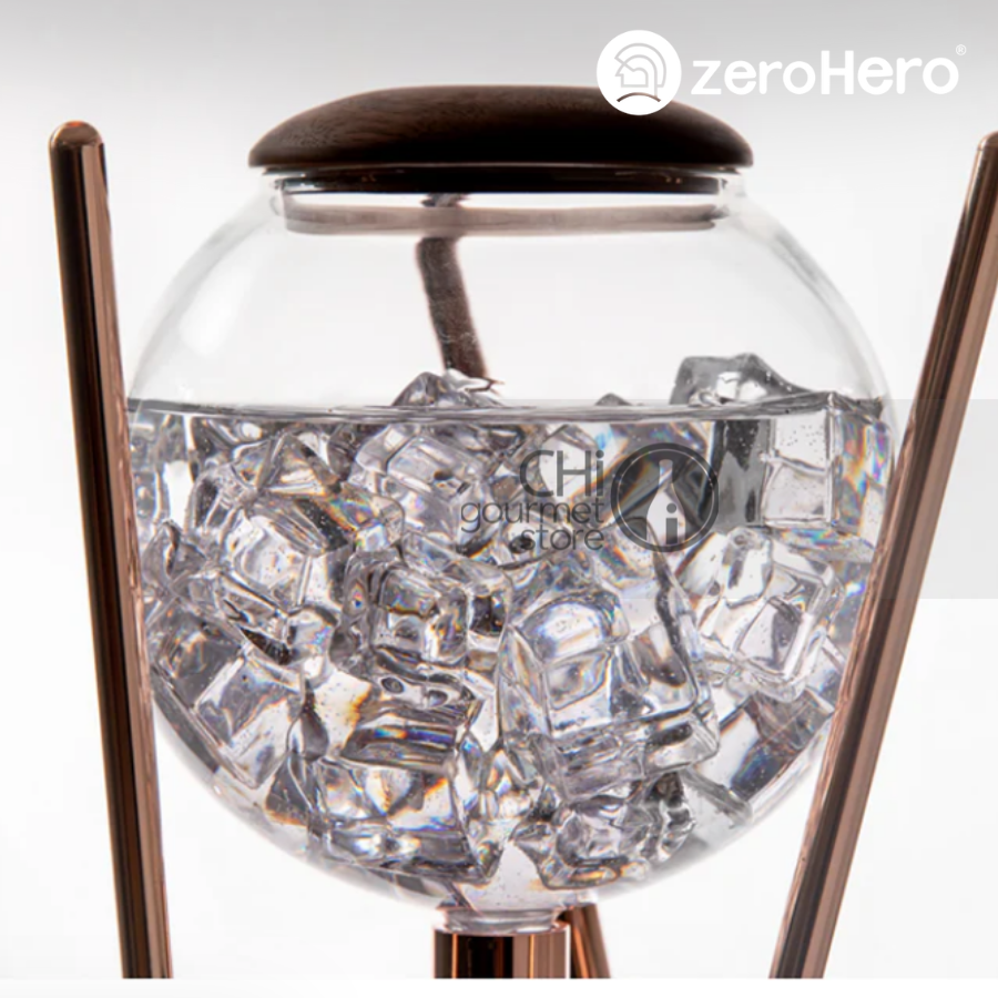 Tháp Pha Cà Phê Coldbrew Dingyuan Deluxe Ice Drip Coffee 800ml Cold Brew Maker zeroHero -  Màu RoseGold