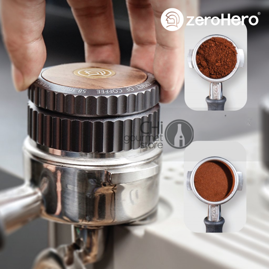 Combo Dụng Cụ Pha Chế OCD, Tamper 58mm Và Cân Điện Tử E-Smart Scale White zeroHero