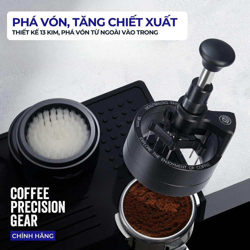 Dụng Cụ Đánh Tơi Bột Cà Phê Sword Needle Distributor 2.0 zeroHero
