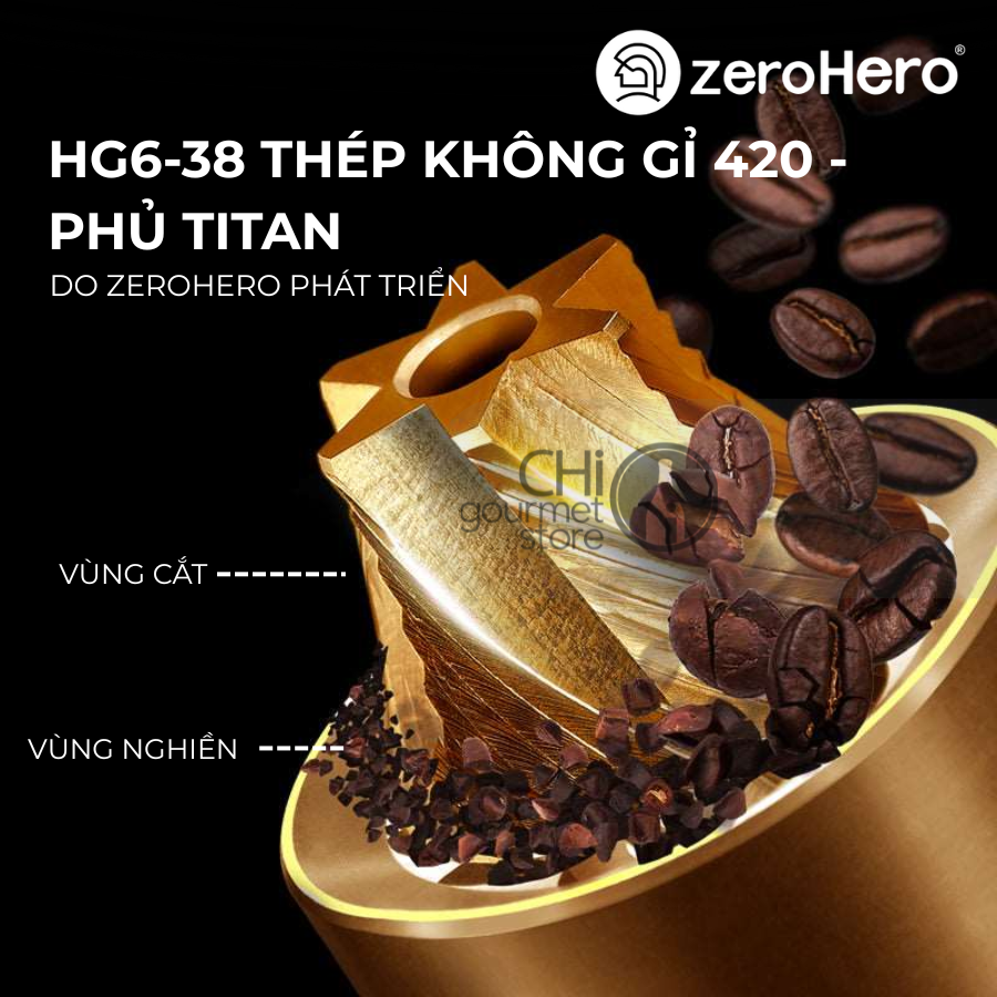 Cối Xay Cà Phê Cầm Tay Z3 Pro - Hand Grinder zeroHero