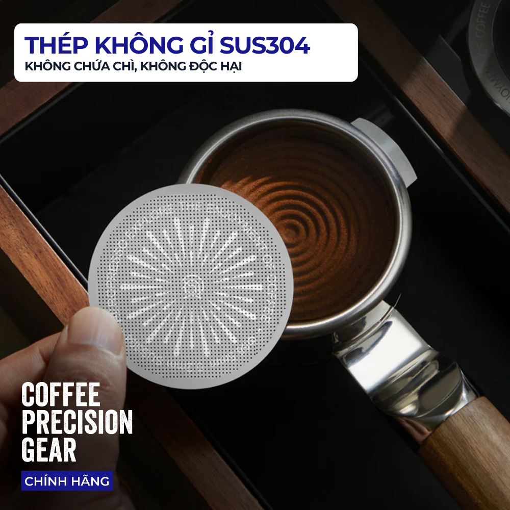 Tấm Lưới Phân Phối Nước zeroHero Espresso Puck Screen 58mm