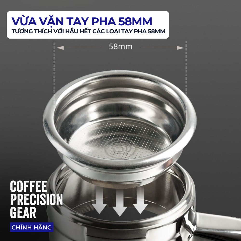 Phin Chứa Cà Phê 18g Precision Filter Basket 58mm zeroHero