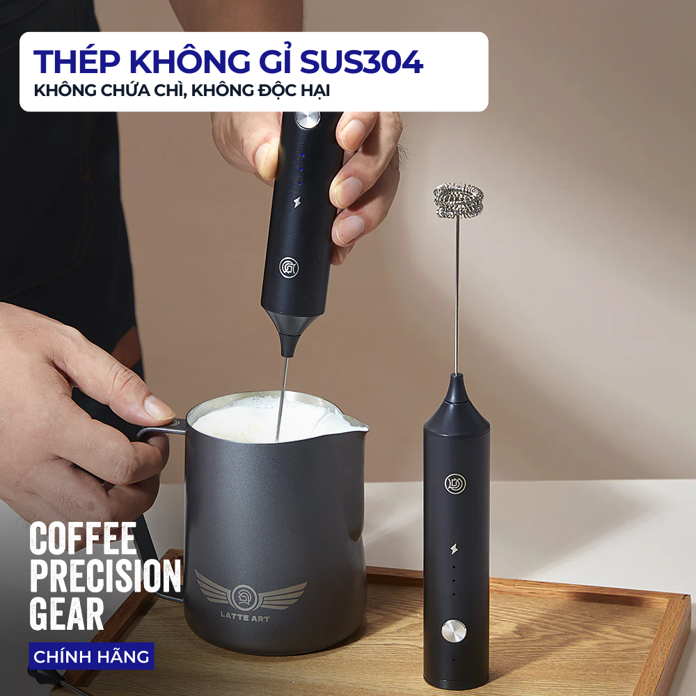 Máy Đánh Bọt Sữa zeroHero DualWhisk Foamer
