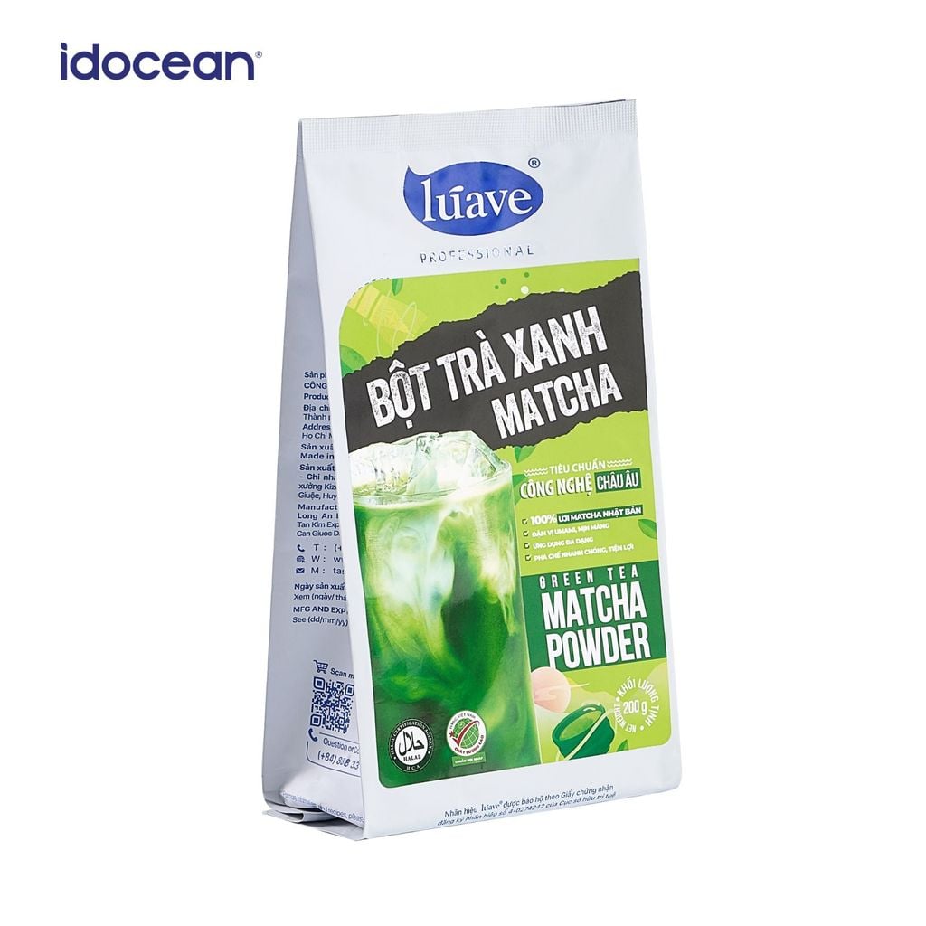 Bột Trà Xanh Matcha Lúave, Uji Matcha Nhật Bản, đắng dịu, hậu ngọt kéo dài