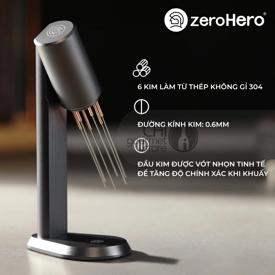 Dụng Cụ Đánh Tơi Cà Phê WDT Thunder Espresso Coffee Stirrer zeroHero