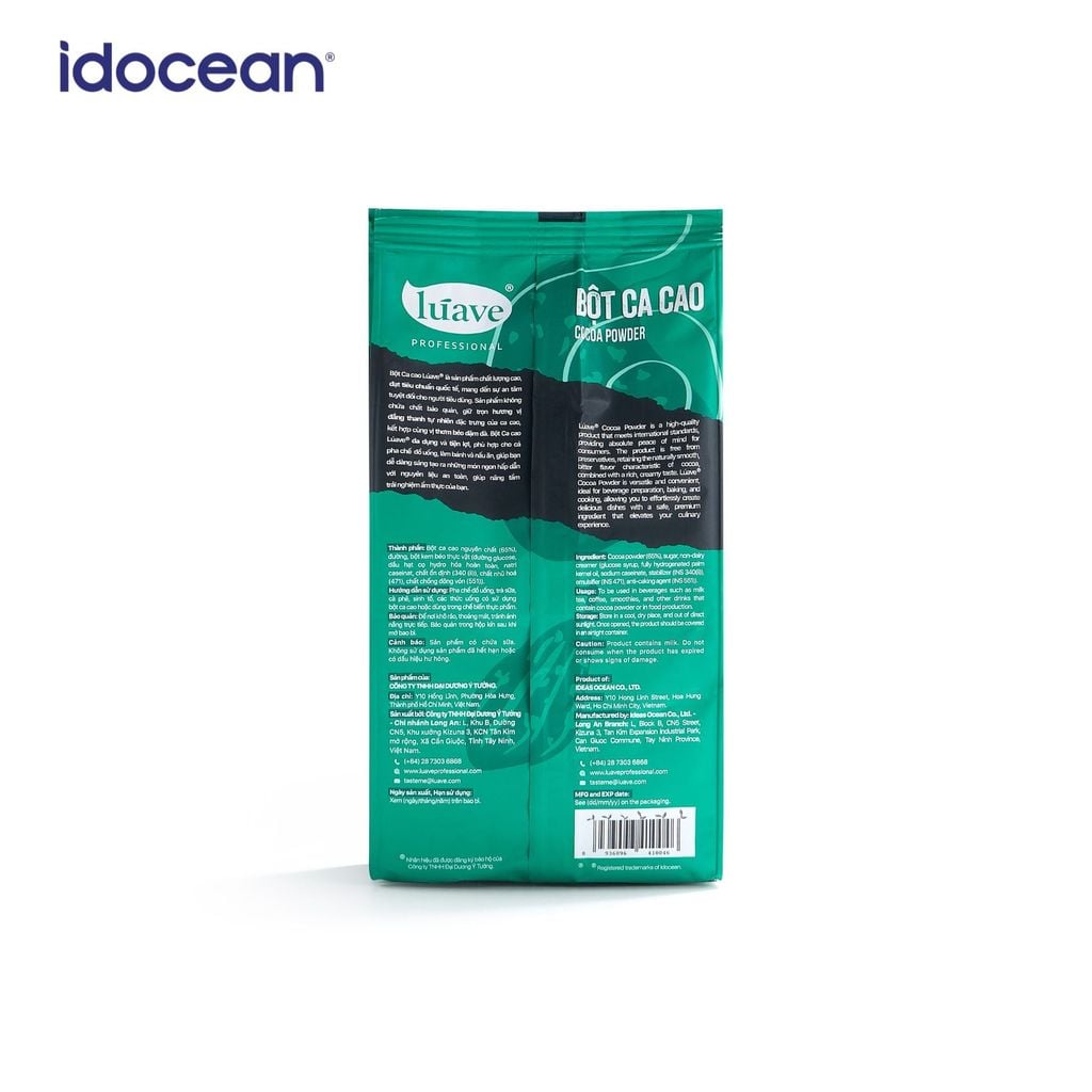 Bột Cacao Lúave - Hương vị đắng béo tự nhiên, phù hợp trong pha chế, làm bánh,...