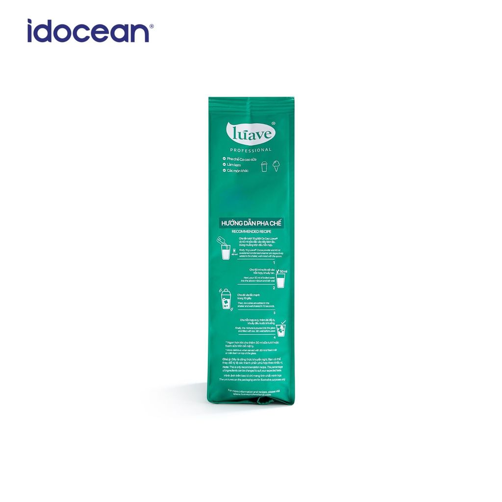 Bột Cacao Lúave - Hương vị đắng béo tự nhiên, phù hợp trong pha chế, làm bánh,...