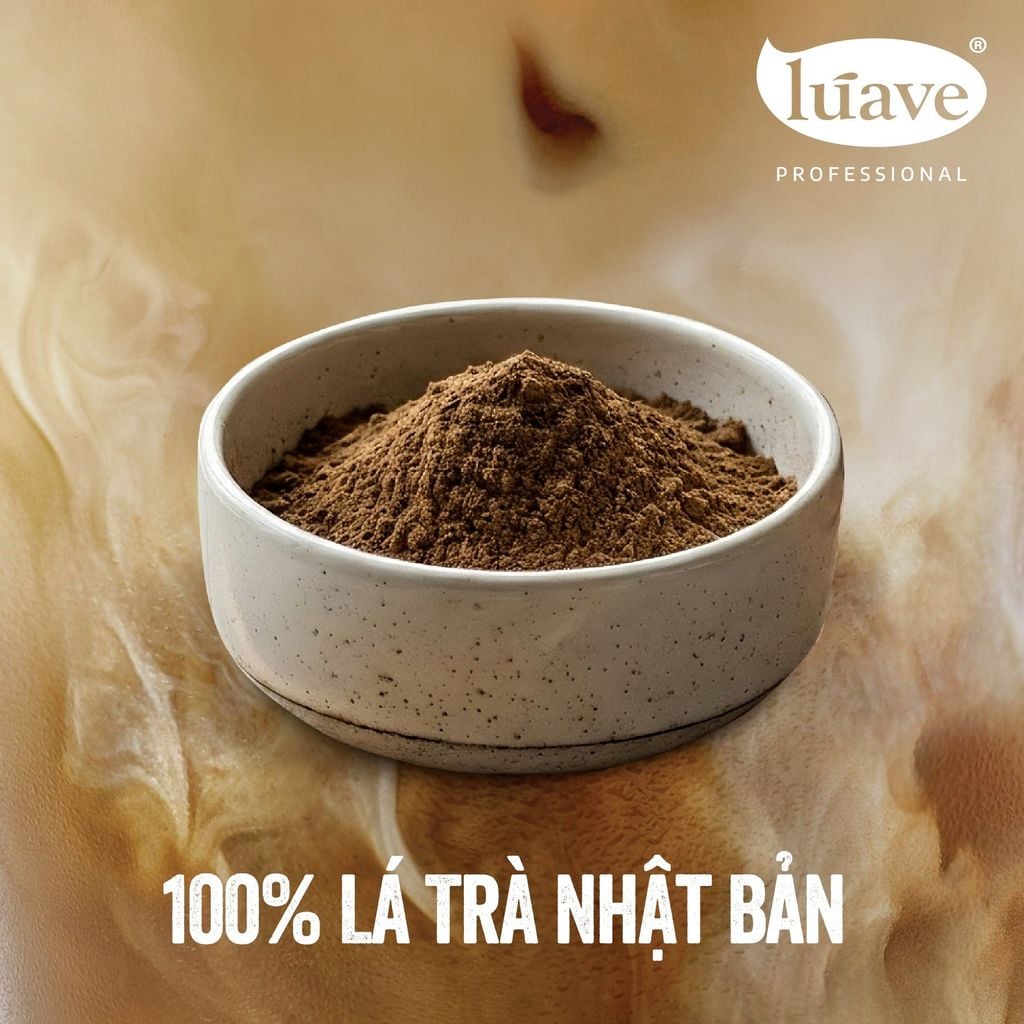 Bột trà Houjicha Lúave Professional - 100% lá trà Nhật Bản, hương khói thanh tao, hậu ngọt sang trọng