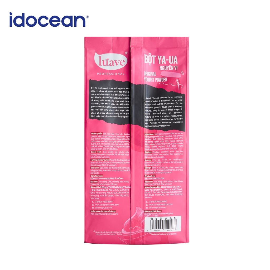 Bột Yogurt Lúave- Thay thế sữa chua truyền thống, có vị chua dịu, béo nhẹ của sữa chua