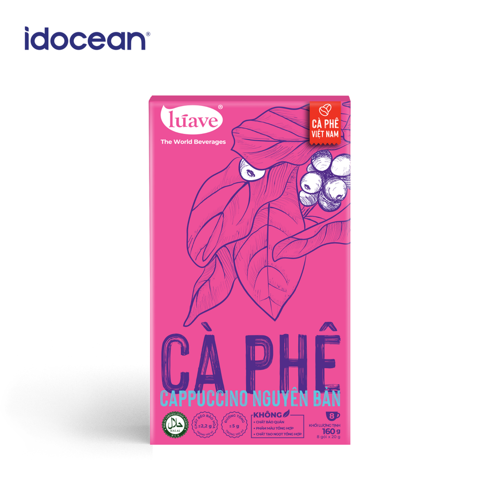 Cà phê Hòa Tan Vị Cappuccino Nguyên Bản- Lúave