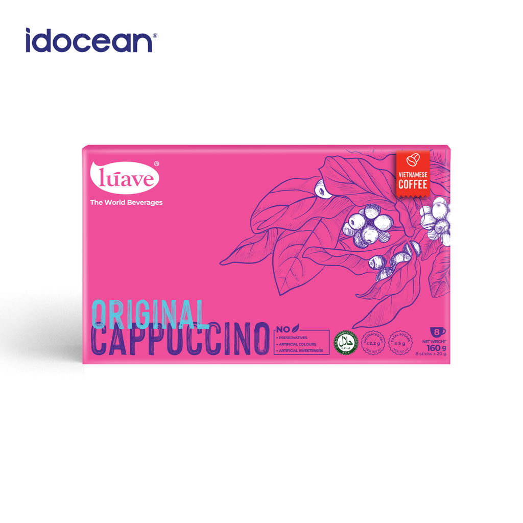 Cà phê Hòa Tan Vị Cappuccino Nguyên Bản- Lúave