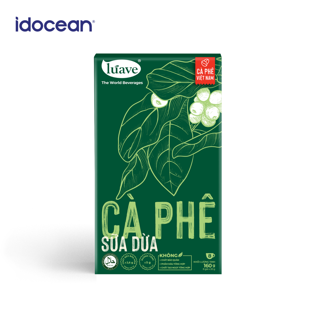 Cà phê Hòa Tan Vị Sữa Dừa - Lúave