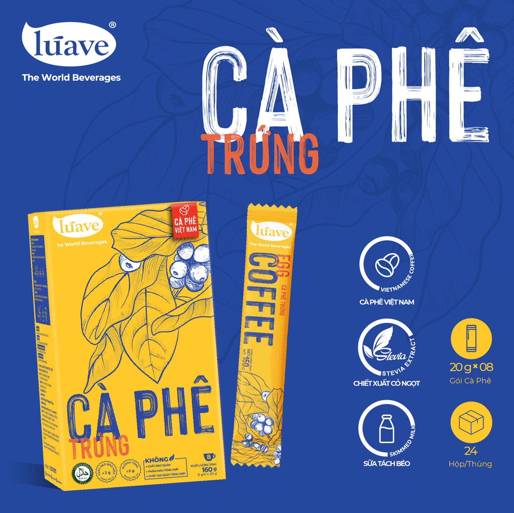 Cà phê Hòa Tan Vị Trứng - Lúave