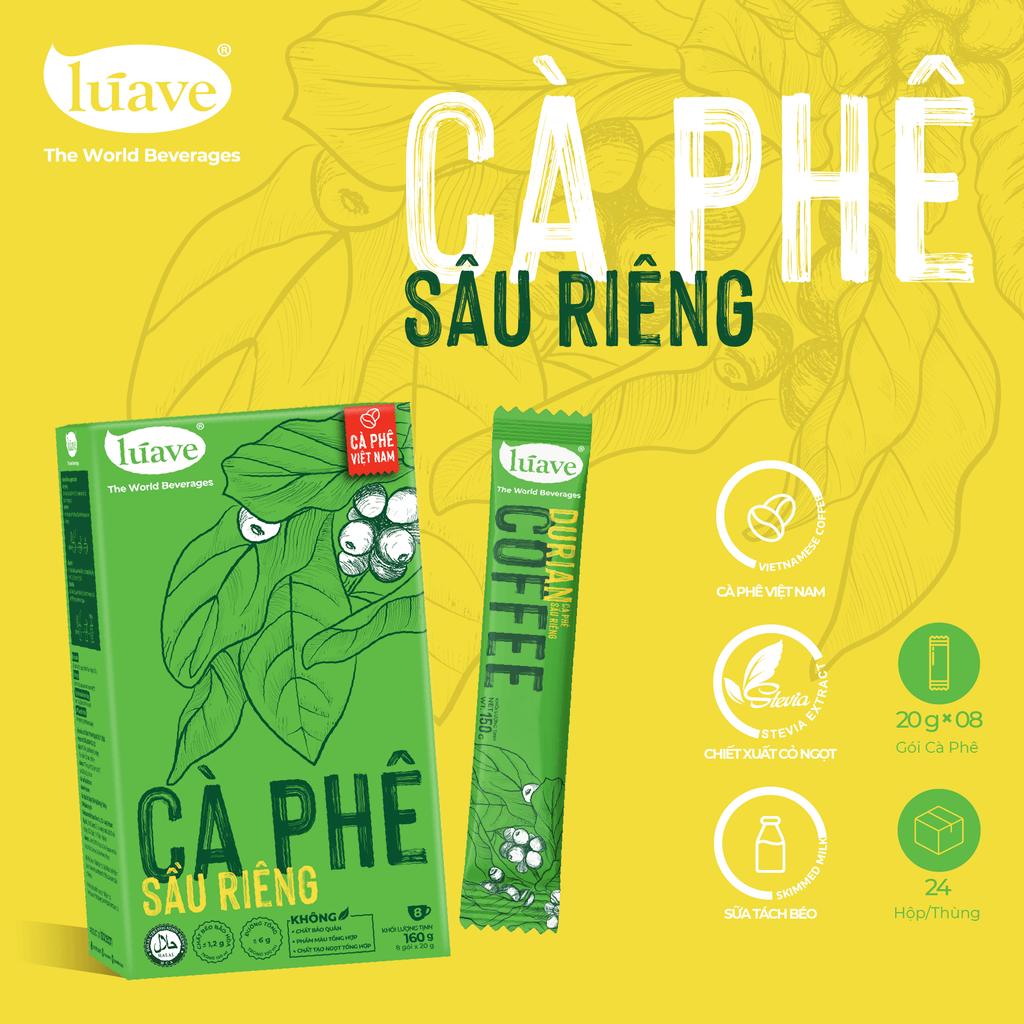 Cà phê Hòa Tan Vị Sầu Riêng - Lúave