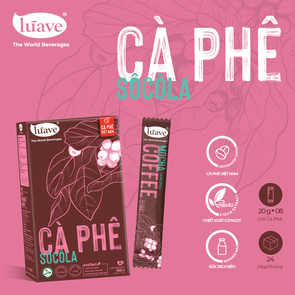 Cà phê Hòa Tan Vị Socola - Lúave