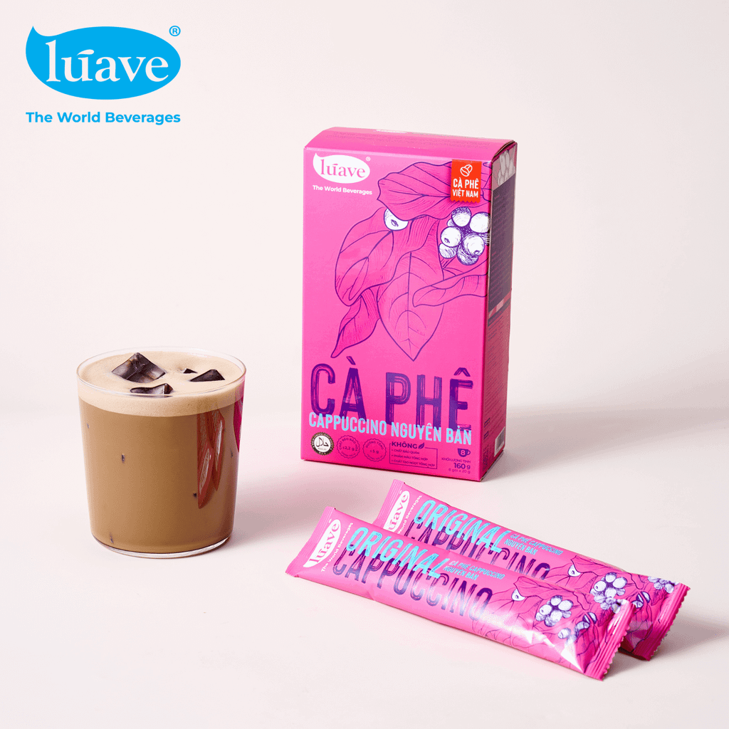 Cà phê Hòa Tan Vị Cappuccino Nguyên Bản- Lúave