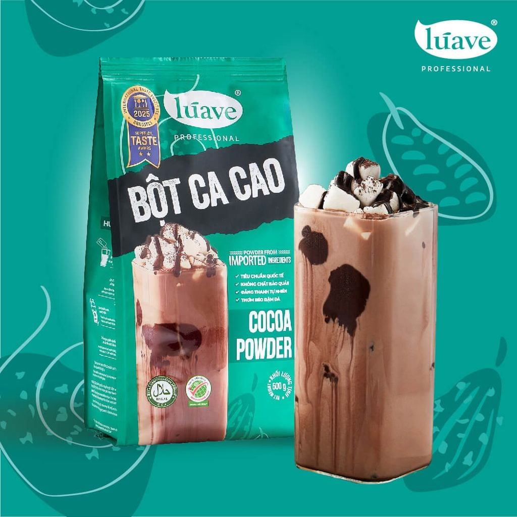 Bột Cacao Lúave - Hương vị đắng béo tự nhiên, phù hợp trong pha chế, làm bánh,...