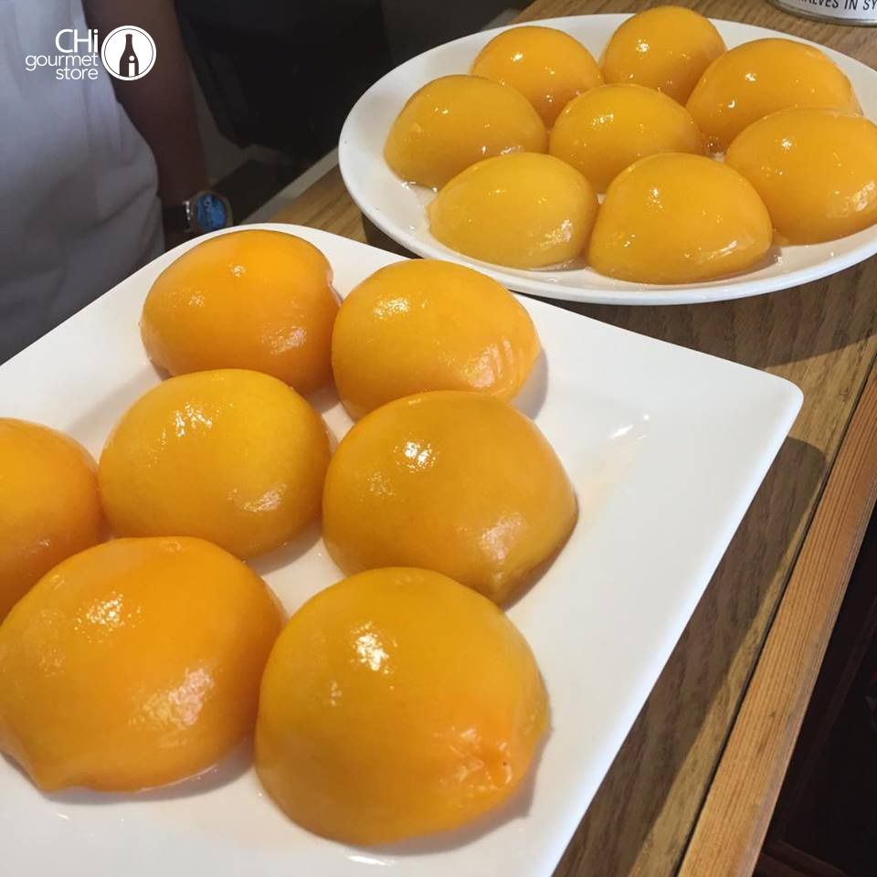 Đào ngâm syrup đóng lon 840gr - Alcurnia