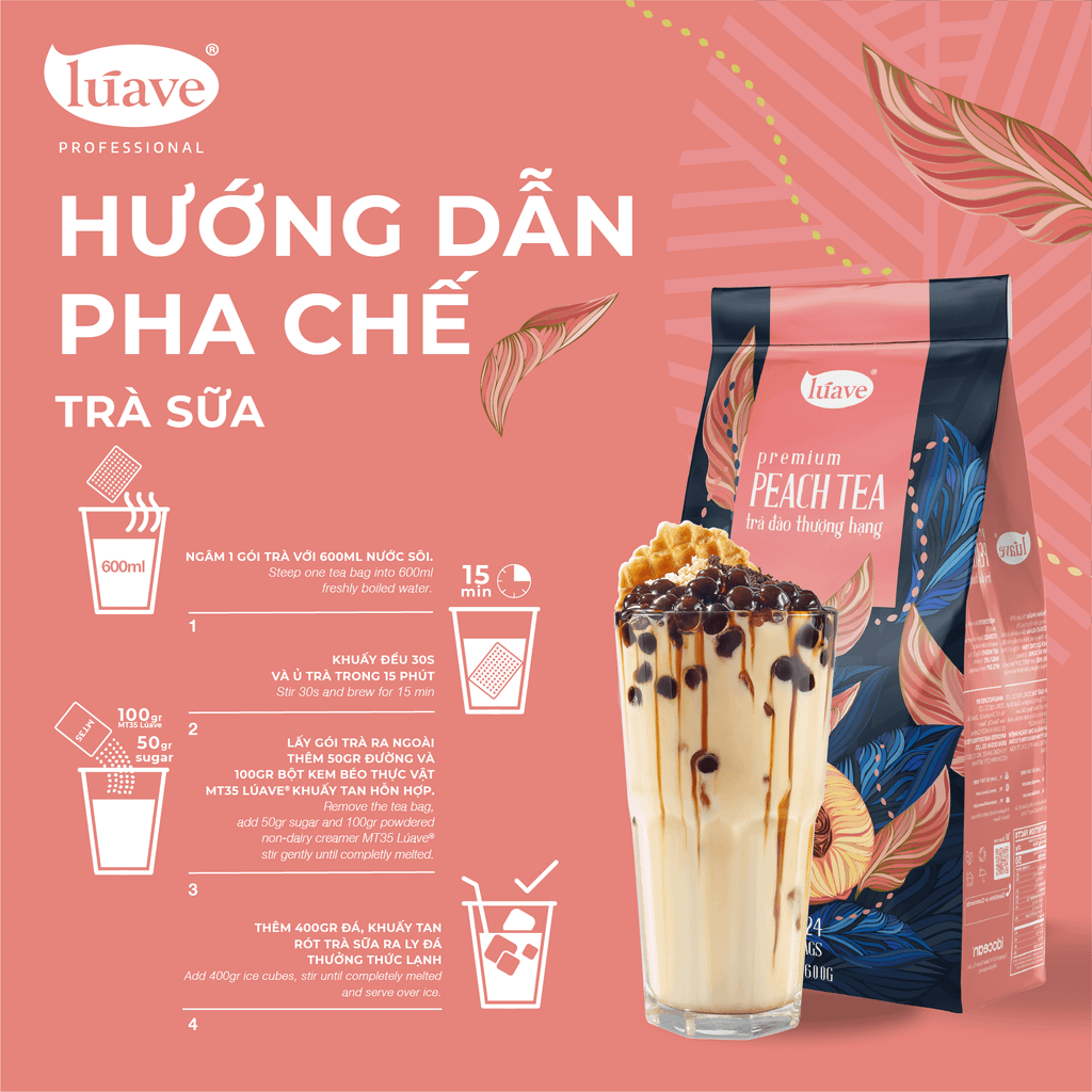 Trà Đào Thượng Hạng (Premium Peach Tea) - Lúave®