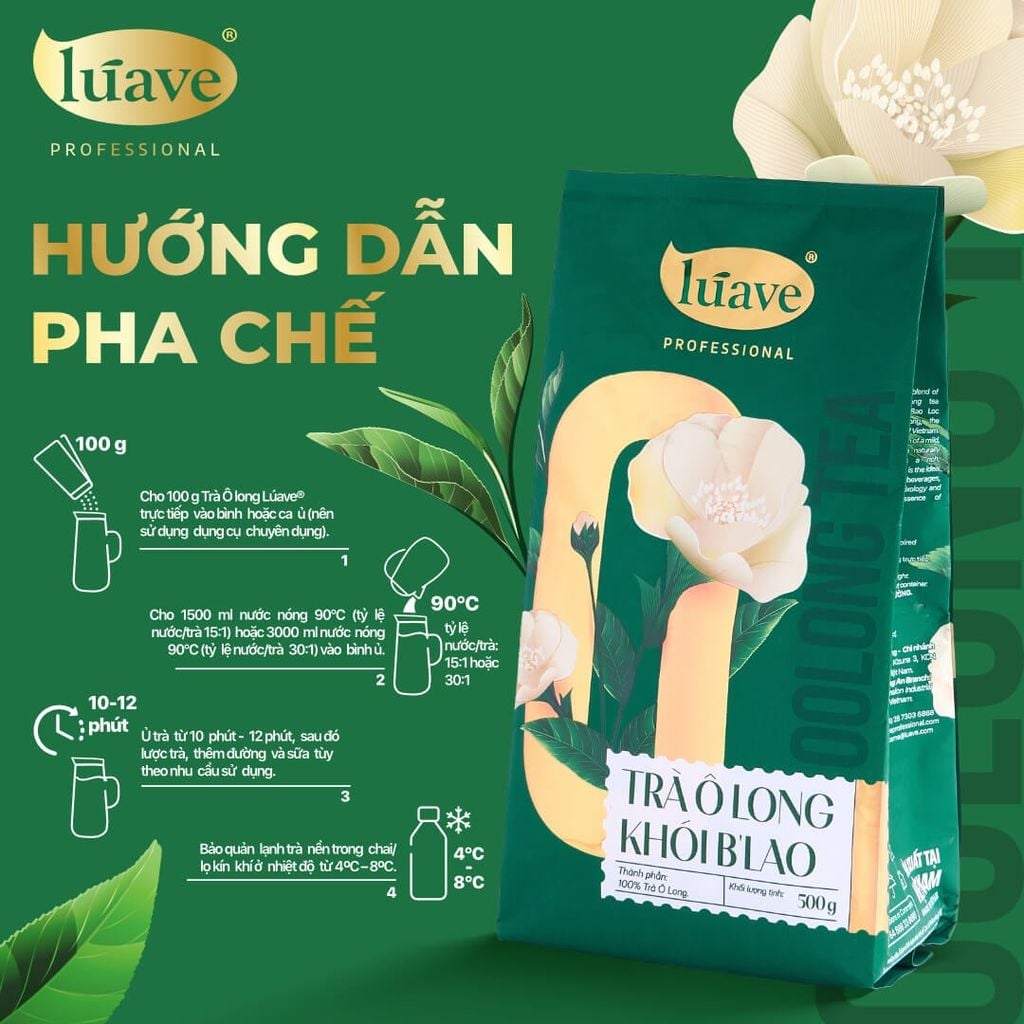 Trà Oolong Khói B'Lao Lúave 500gr