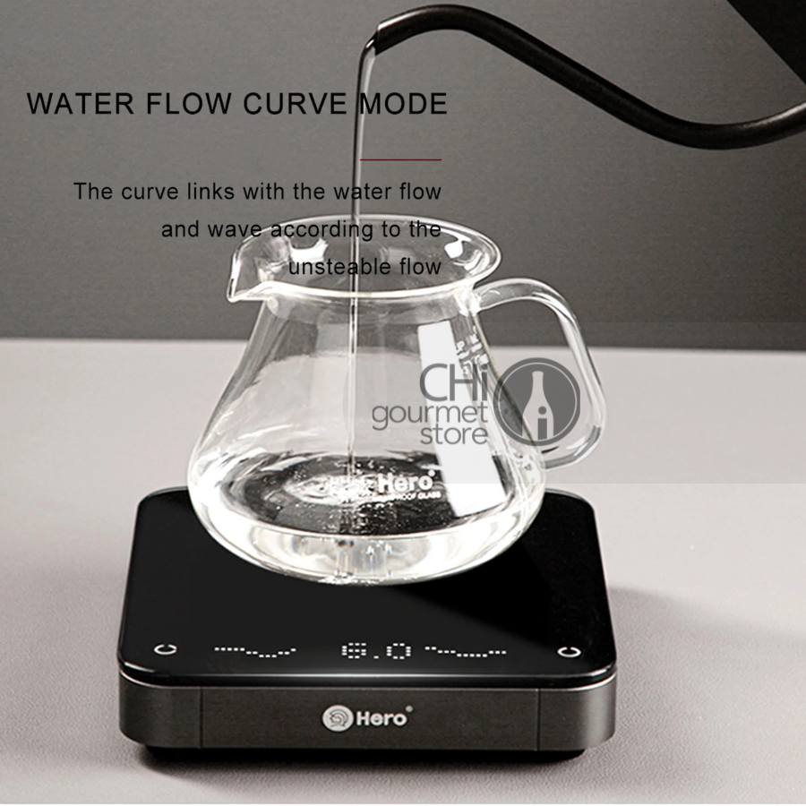 Cân điện tử thông minh Linzhi - zeroHero Coffee scales Black (Màu Đen)