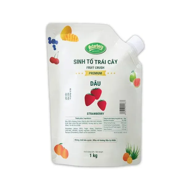 Sinh tố trái cây Osterberg Premium - Vị Dâu 1Kg