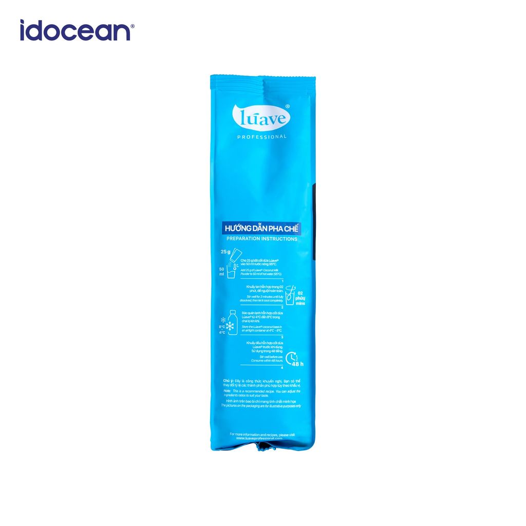 Bột cốt dừa Lúave 500g - Chuẩn Vị Dừa Tươi, Béo Thơm Đậm Đà, Làm Cà Phê Cốt Dừa, Làm Bánh, Nấu Chè