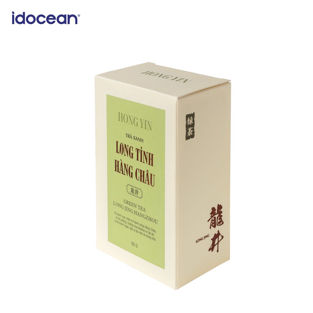 Trà Xanh Long Tỉnh Hàng Châu Hong Yin 80gr - Hương hoa thoảng vị hạt dẻ, vị trà thanh ngọt, hậu vị dịu nhẹ và trong trẻo.​