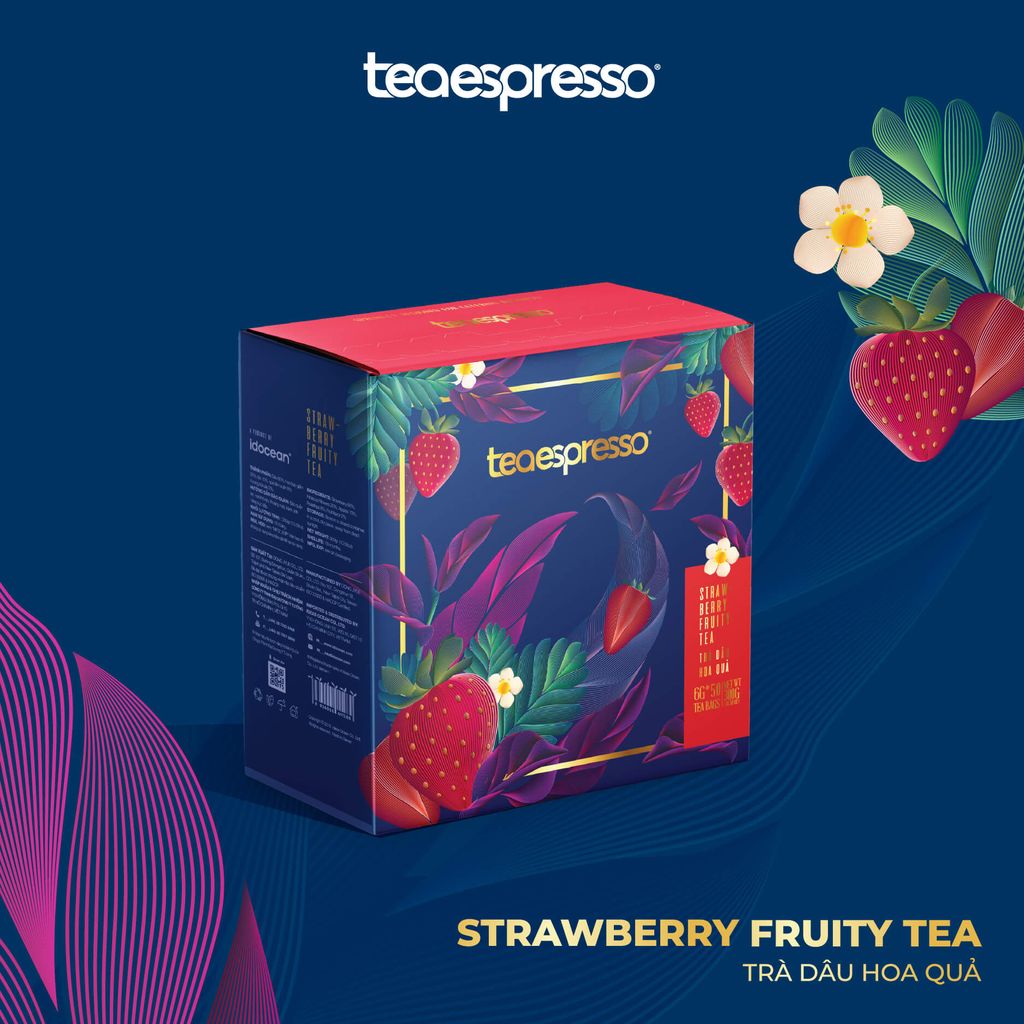 Trà Dâu Hoa Quả (Strawberry Fruity Tea) - Teaespresso