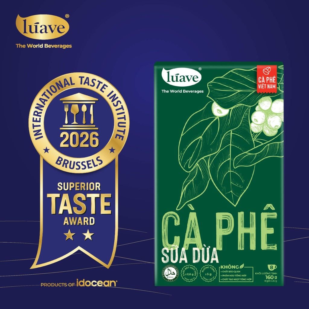 Cà phê Hòa Tan Vị Sữa Dừa - Lúave