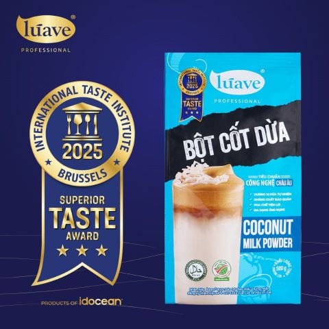 Bột cốt dừa Lúave 500g - Chuẩn Vị Dừa Tươi, Béo Thơm Đậm Đà, Làm Cà Phê Cốt Dừa, Làm Bánh, Nấu Chè