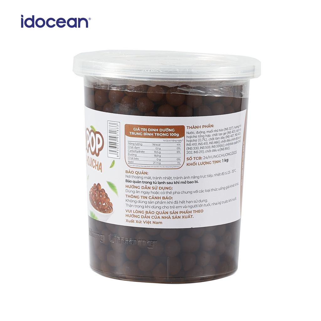 Thạch Jellopop Hùng Chương vị Hojicha 1kg