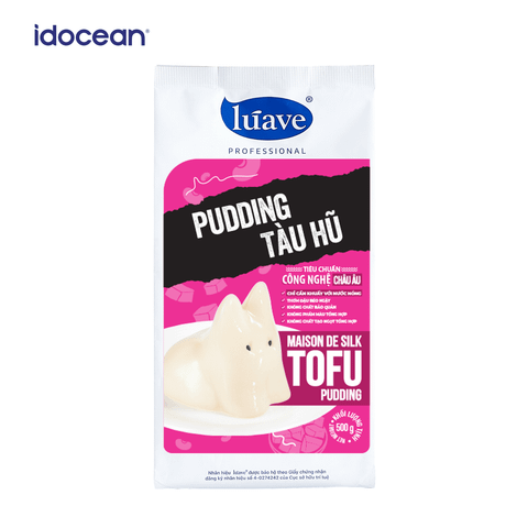 Bột pudding tàu hũ Lúave Professional - Hương đậu nành béo thơm, chỉ cần khuấy với nước nóng, không cần nấu
