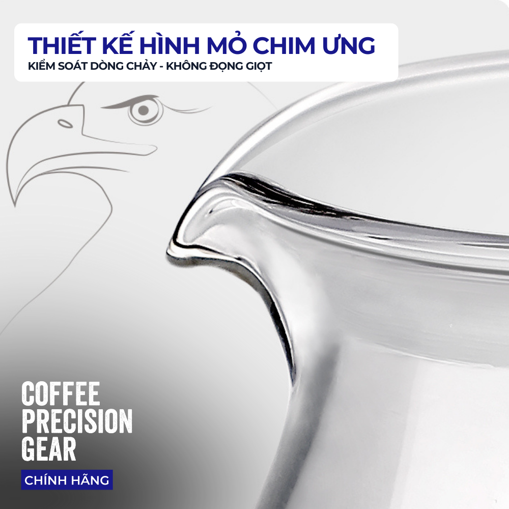 Bình Thủy Tinh Đựng Cà Phê 600ml zeroHero Original Coffee Server