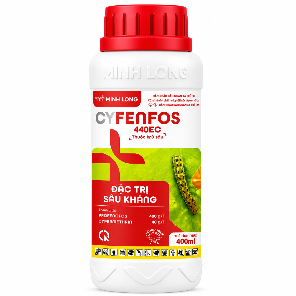 CYFENFOS 440EC – Đặc Trị Sâu Kháng, Bảo Vệ Cây Trồng Toàn Diện - Thuốc Trừ Sâu Rầy Rệp