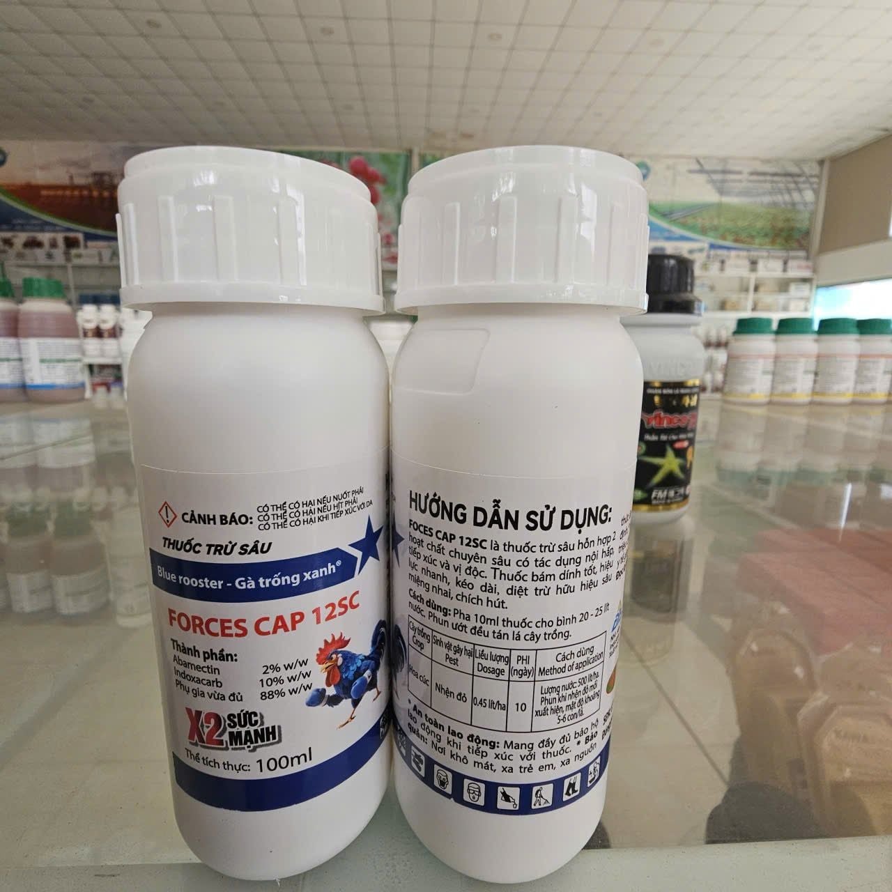 Thuốc Trừ Sâu Forces Cap 12SC (100ml) - Gà Trống Xanh (X2 Sức Mạnh) - Thuốc BVTV