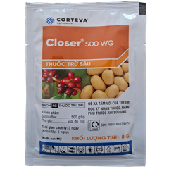 Closer® 500 WG (Corteva): Giải Pháp Đột Phá Bẻ Gãy Tính Kháng Của Côn Trùng Chích Hút - Gói 8G