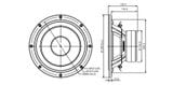  Củ loa rời bass 25cm 6 ohm SB Acoustics SB29NRX75-6 
