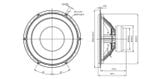  Củ loa rời bass 25cm 4 ohm SB Acoustics SB26SFCL38-4 