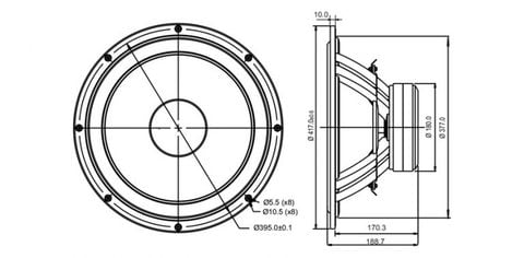  Củ loa sub 40cm SB Acoustics SB42FHCL75-6 