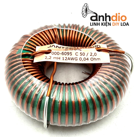  Cuộn cảm 2.2mH Jantzen C-coil dây 2mm DCR 0.04 OHM 
