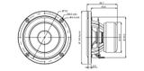  Củ loa rời bass 10cm 8 ohm SB Acoustics SB12NRX25-8 