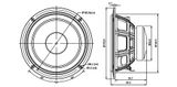  Củ loa rời bass 16cm 8 ohm SB Acoustics SB16PFCR25-8 