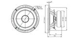  Củ loa rời bass 16cm 4 ohm SB Acoustics SB17NRX2C35-4 