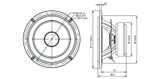  Củ loa rời bass 16cm 8 ohm SB Acoustics SB17NRX2C35-8 